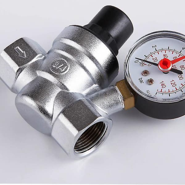 Dn20 Vanntrykksreduserer 3/4 Tomme Vanntrykksregulator Med Manometer