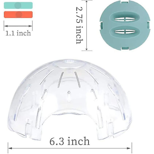 Hamsterboll 16 cm, Hamsterlöphjul, Litet djurplasthjul