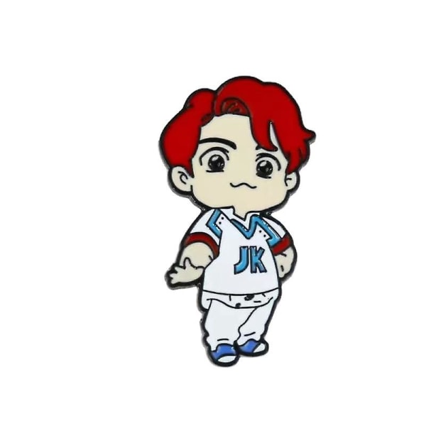 7 st Kpop Bts Brosch Nål Bts Cartoon Brosch För Kläder Ryggsäck Dekoration Present
