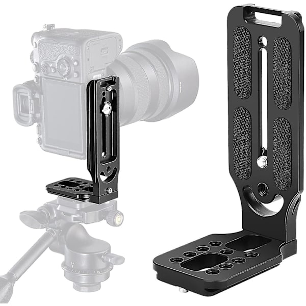 DSLR-kamera L-fäste Stativ Snabbkopplingsplatta för Canon Nikon Sony Dji Osmo Ronin Zhiyun Stabilisator