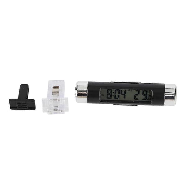 Multifunktionell bil auto elektronisk klocktermometer LED-bakgrundsbelysning digital display