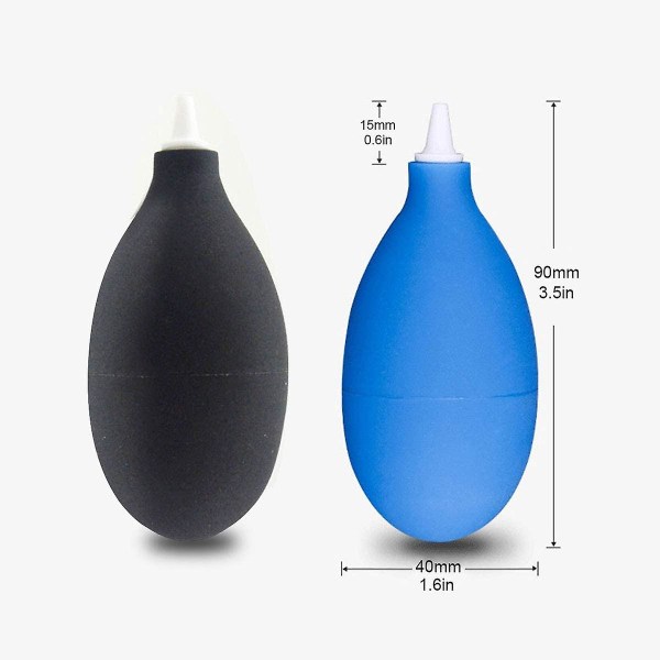 Blasebalg støvbørste, rensebørste, linserens, rengjøringssett for linser, kamera, sensor, DSLR, tastatur, optikk, ekstra kraftig, Lens-aid luftblåser