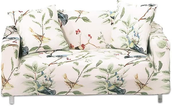 Stretch Soffaöverdrag Elastiskt Soffaöverdrag Jacquard 2-sits Soffaöverdrag Blommönster