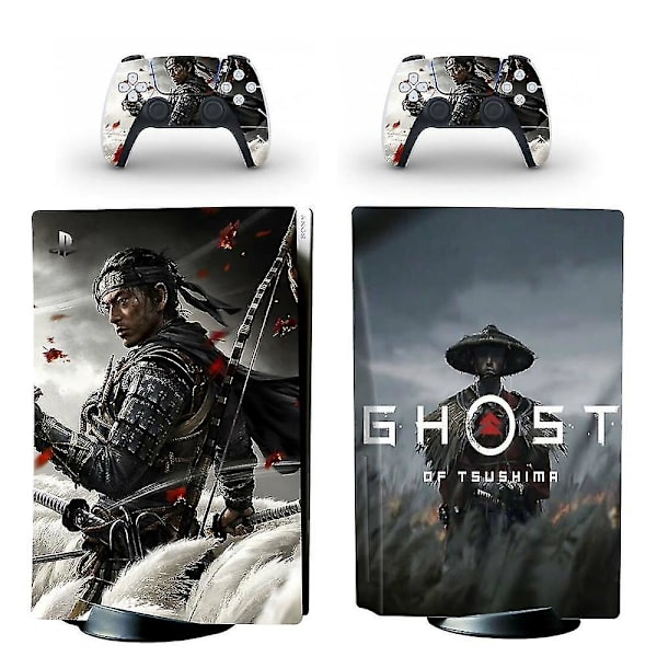 Ghost of Tsushima PS5 Standard Disc Edition - Nahka-tarra, Peite PlayStation 5 -konsolille ja ohjaimille