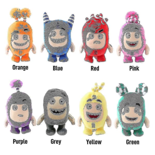 Oddbods plys tegnefilmsdukker, bløde og søde, bobleformede Oddbods plyslegetøj.