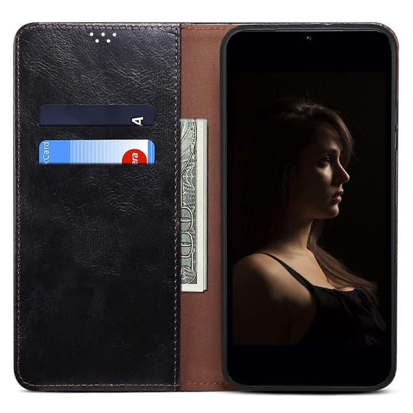 Lemonda Xiaomi Redmi Note 12 Pro 4G 11 Pro 4G (MediaTek) Note 11 Pro 5G (Qualcomm) Folio-jalustakotelo Style Black