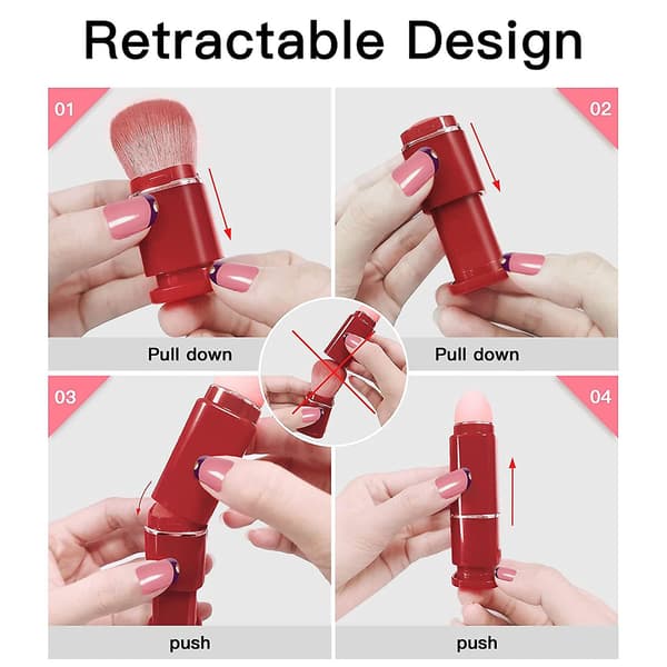Rejsemakeupbørster Mini Makeupbørste