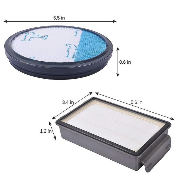2 Filter Sæt til Rowenta Ro3731ea Ro3753ea Ro3786ea Ro3718ea Ro3724ea Ro3798ea Moulinex