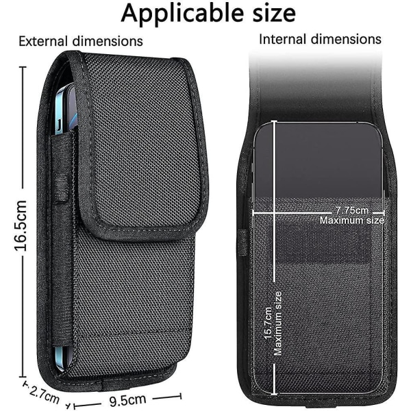 Mobiltelefon Bæltetaske Premium Bælte Etui Mobiltelefon Etui Holder Universal