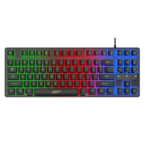 87 tangenter Multi Color Anti-ghosting Programmerbar Gamingtangentbord för PC Gamer Mac (Färg: Mörkblå)