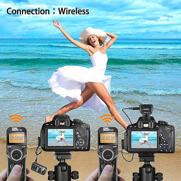 Tw-283 Dc2 Digital Trådløs Fjernkontroll Intervallometer Kabelutløser Fjernutløser Med Timer For Nikon-kameraer