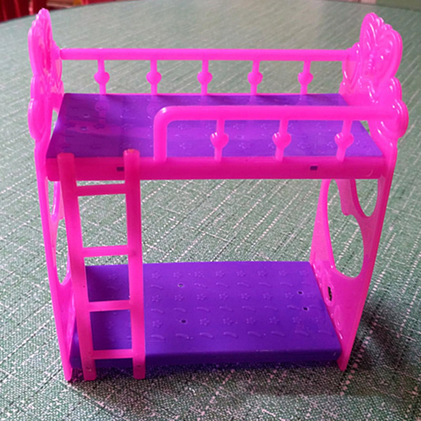 5,5 tum Bakning Dessert Dekoration Miniatyr Rosa Våningssäng Födelsedagstårta Toppar