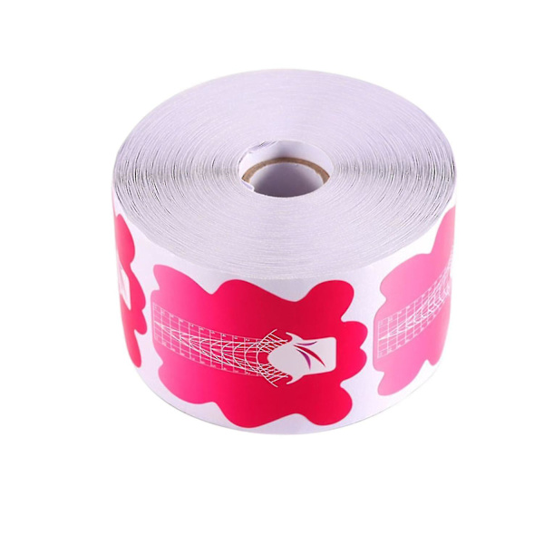 500 st franska nagelformstips akrylbyggare nagelkonstguideform mall manikyr stencil|nagelform