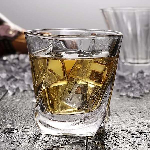 Whiskyglas i stor storlek för bröllop, fest, hem, bar, hotell, restaurang, kontorsdekoration (Färg: A, Storlek: Som bilden visar)