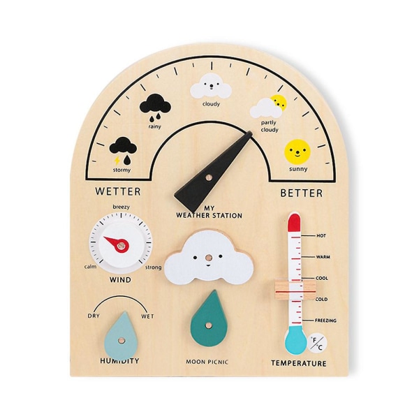Træ Vejrstation Legetøj Vejrudsigt Tidlig Uddannelse Videnskab Uddannelse Kognitiv