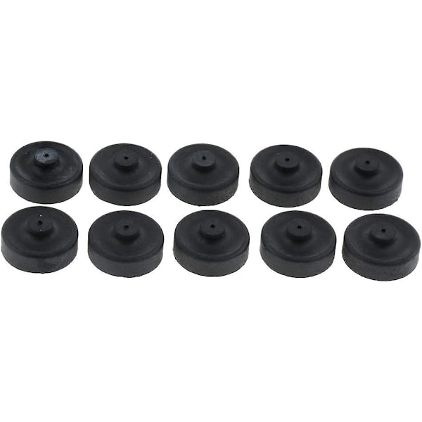 10 stk. Gummikopdele Membran Luftpumpe Til Akvarium Fiskeri Pumpe Udskiftning, Sort, 2