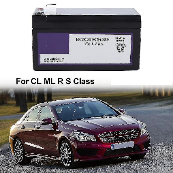 N000000004039 Bilhjælpebatteri 12v 1,2ah Til Ml R S Class Backup-batteri 000000004039