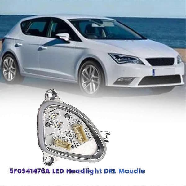 Høyre front LED-hovedlys DRL-modul 5F0941476A for Seat 2017-2020 kjørelys-enhet Silver