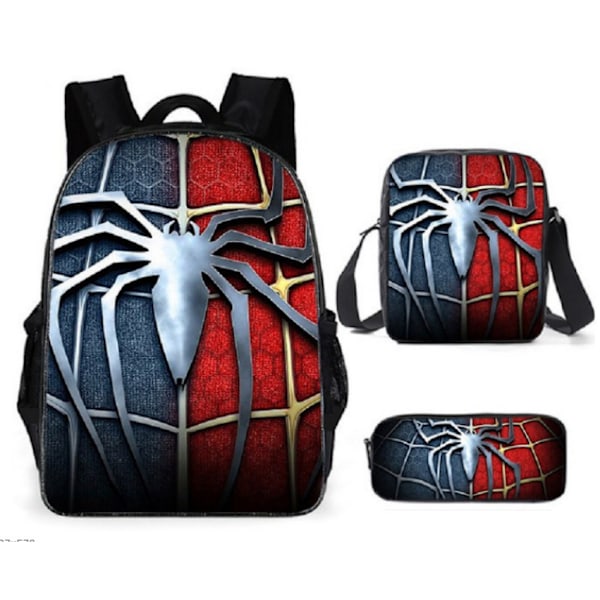 Spider-Man Ryggsäck Trestegs student tecknad skolväska