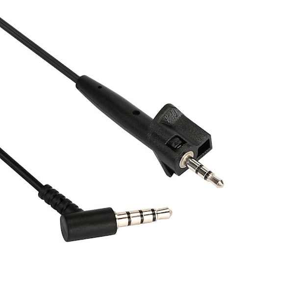 Erstatningskabel med fjernkontroll og mikrofon for BOSE Around Ear AE2 AE2i AE2w hodetelefoner Svart