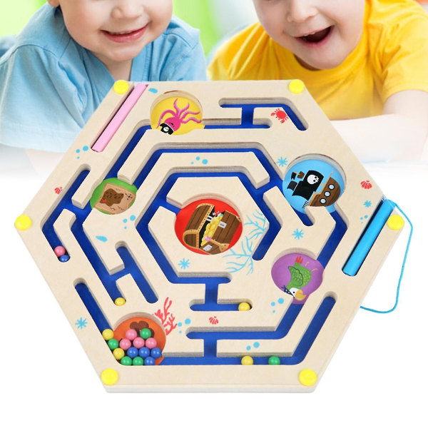 Magneettinen labyrinttipulmapeli pojalle ja tytölle 3 4 5 ja 6-vuotiaille syntymäpäiväjuhlien suosikkilahja