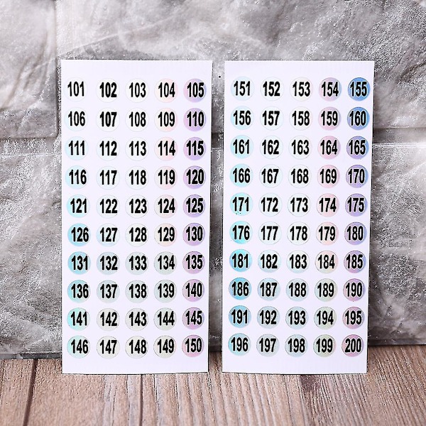 8 mm:n Tarranumerot 1-200, Tarrat Merkinnän Tehostamiseen DIY-Käsitöihin, Itsekiinnittyvät Tarrat, Koti, Koulu, Toimisto, Koristelu