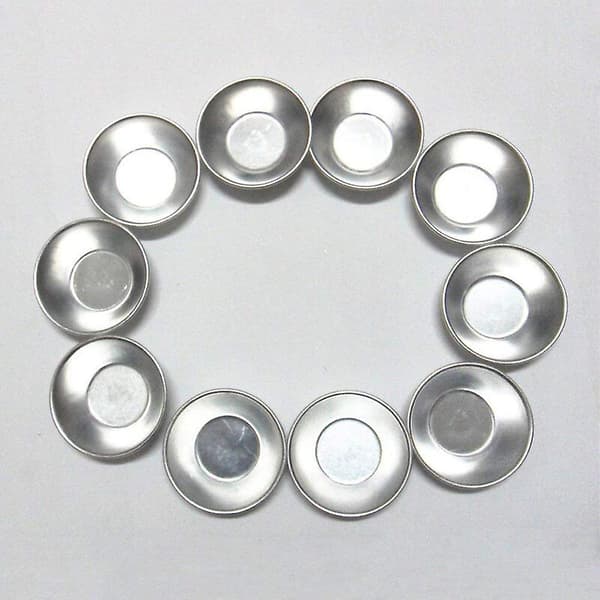 20 stk. Anodisert aluminium egg tart cupcake kakeform puddingform baking