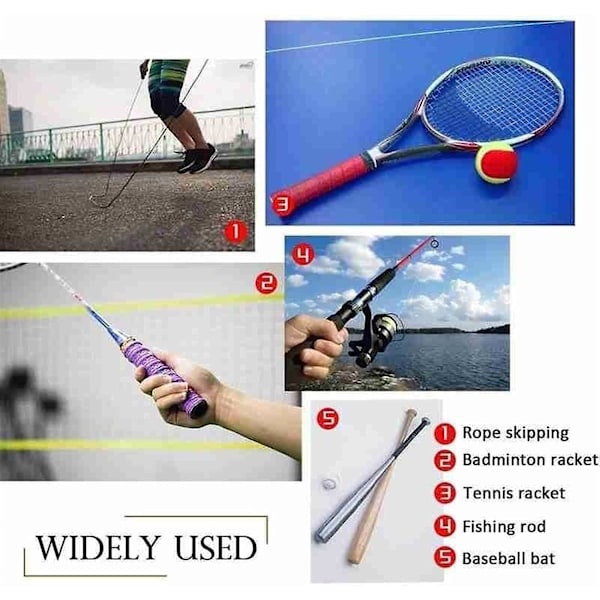 Tennis Grip Tape, 2kpl Tennismaila Grip Tape Maila Grip Badminton Ylikahvat Hikinauha Ulkoilulajien Tarvikkeet Tennisnauha Kädensijat