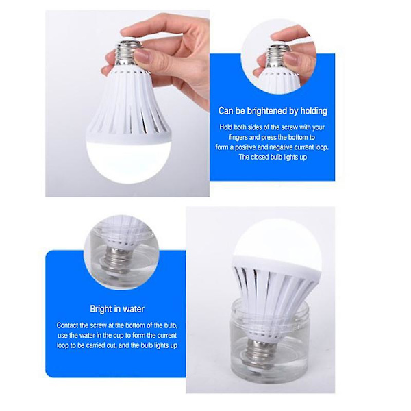Xiaomi Latautuva Led-Lamppu E27 Hätävalaistus Led-Lamppu E27 Lamppu Kotivalaistus