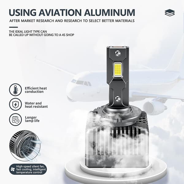 D1s/d1r D2s/d2r D3s/d3r D4s/d4r Bilfrontlys Pære 110w 40000lm 6000k Hvit Auto Lys Led Kit (d3s