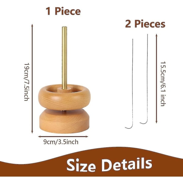 Pärlsnurra för smyckestillverkning Träpärlskålsskål Spinnerhållare