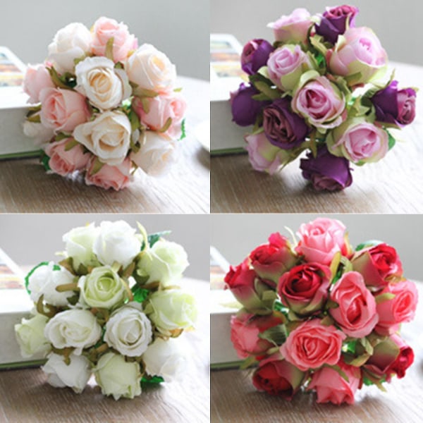 12pcs/lots Artificial Wedding Bouquet Thai Silk Home Rat Wedding