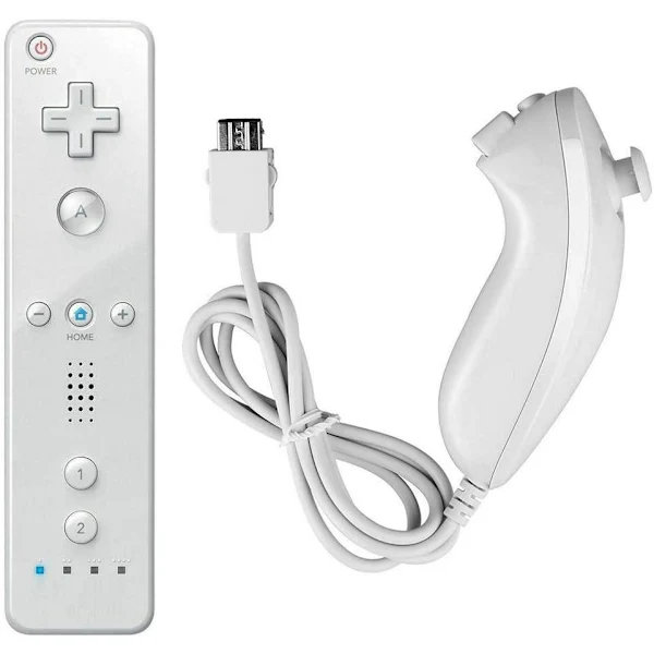 Wii Remote Plus + Nunchuck Motion Plus (Vit) Vit One Size