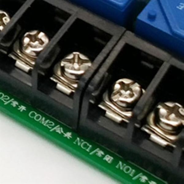 2-kanals relämodul 30A med optokopplare, isolering, hög/låg för PLC med DIN-skena 5V