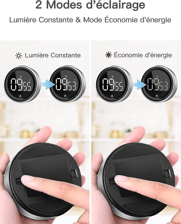 Køkken Timer Digital Timer Med Stopurfunktion Og Nedtælling Aluminium Legering Hus