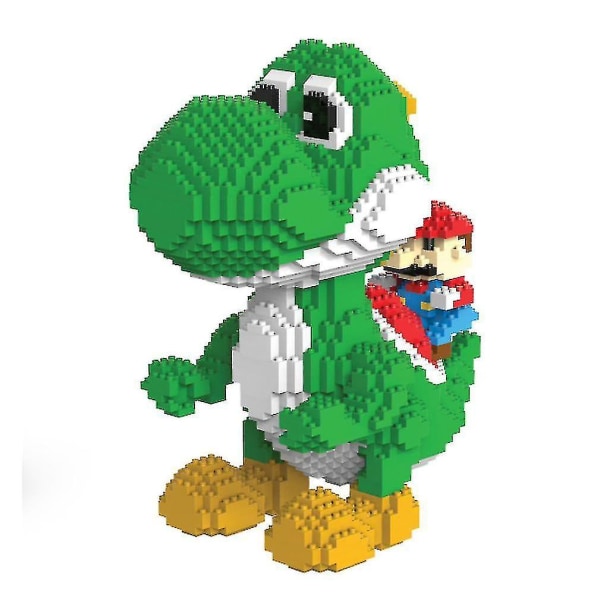 Yoshi Super Martio Byggeklodser Puslespil Mikro 3d Figurer Uddannelsesmæssige Mursten Legetøj Grøn