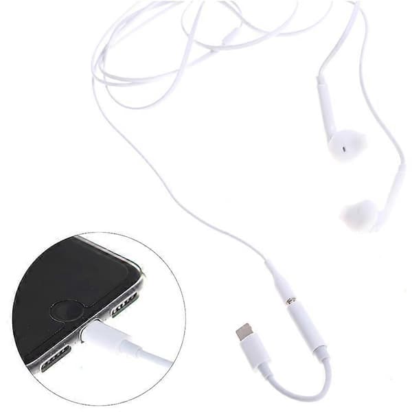 Hovedtelefon Øretelefon Jack Audio Converter Adapter Connector Kabel til iPhone