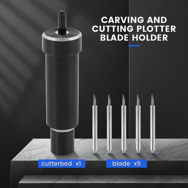 Erstatningsblad med dypt kutt + hus Deep-point Deepcut-blad for Cricut Maker Explore, Air og Air 2