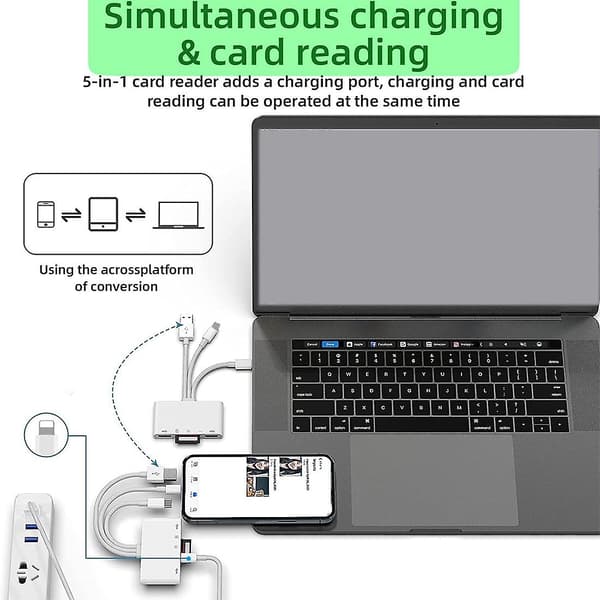 Otg Usb Kamera Multimemory Adapter Til -sd Tf Kortlæser Kit Til For 13 Konverter
