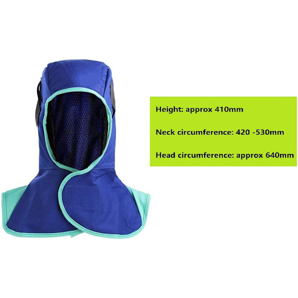 Kevlar svetsning nackskydd, skär/reptålig/värmebeständig nackskydd axel/draperi matchar alla typer av svets hjälmar/huva/mask