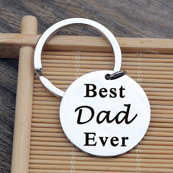 Step Dad Gift Keychain - Perfekt julegave til far