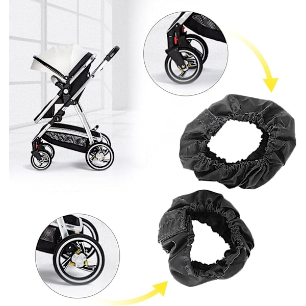 Hjulstolsskydd, Barnvagnstillbehör Barnvagnshjulsskydd För Baby Barnvagn För Rullstolar För Barnvagnar (stort hjul Se