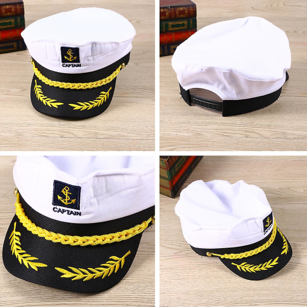 Lasten asu Hatut Hattu Fancy mekko Merimiehen puku Asusteet Marine Admiral Captain Hat Merimiehen kapteenin puku Hattu