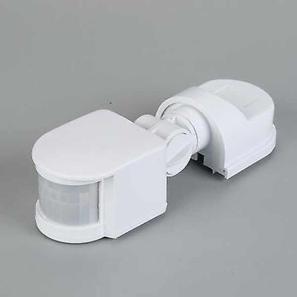 110v-240v säädettävä kehon liike-infrapunatunnistimen ilmaisin lamppukytkin (valkoinen)