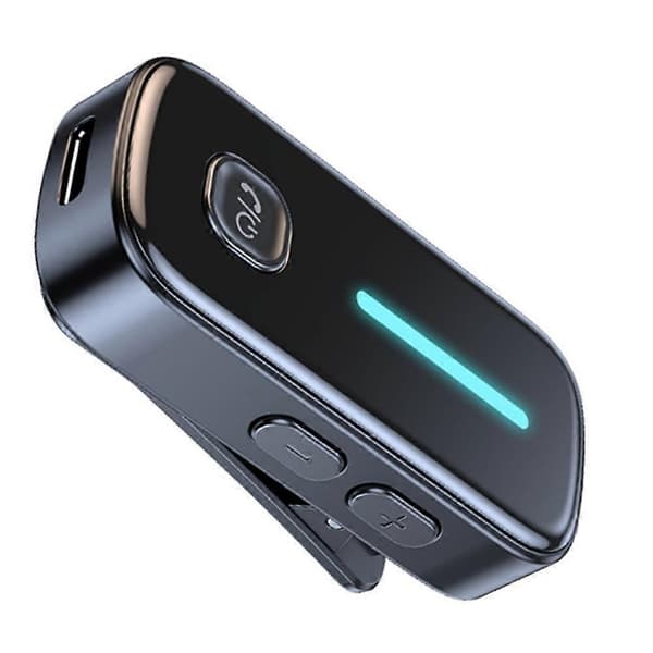 Bluetooth 5.3-mottaker 2-i-1-sender LCD-skjerm Aux Bluetooth-biladapter Trådløs lydoverføring Black