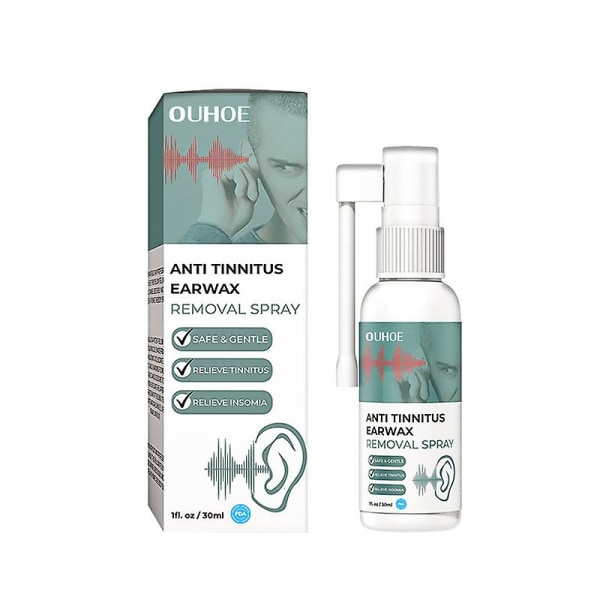 Tinnitus Relief Spray Öron Ringning Relief Hörselskydd -30 Ml