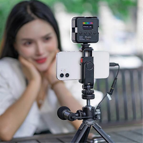 Telefon Tripod Feste Svingbart og Justerbart Klemme Smartphone Klemme Adapter