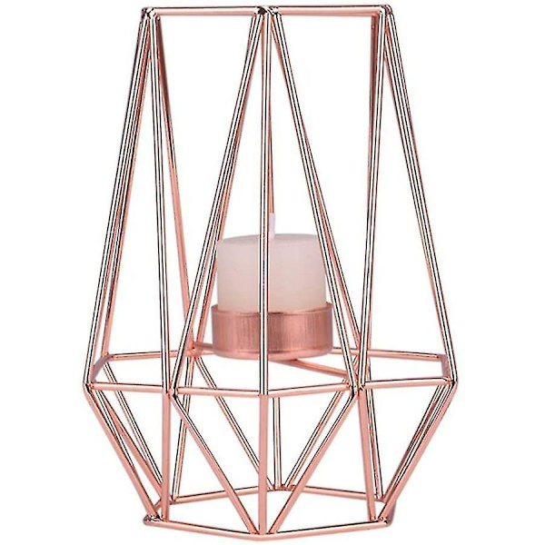 Metalliska Ljusstakar Geometriska Ljusstakar Ljuslykta Hembordsuppsättning