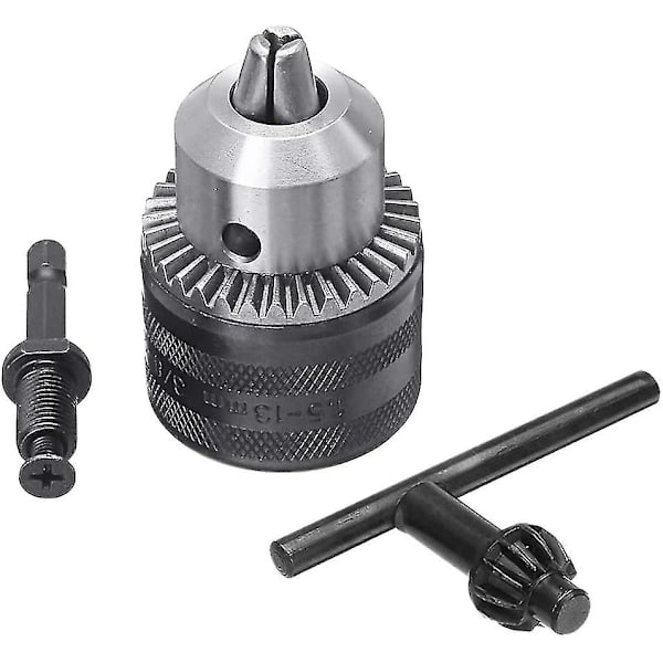 1,5-13 mm borrchuckadapter Snabbväxlingsadapter med 1/4\" sexkantig skaft, 1/2-20unf fäste Slagborrchuck