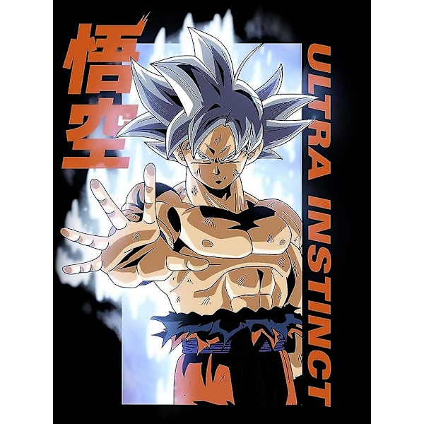 Dragon Ball Super Ultra Instinct Goku Miesten Musta T-paita